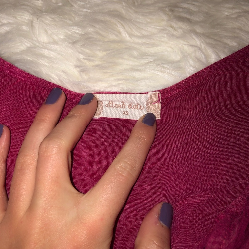 Altar’d state peasant top, deep pink